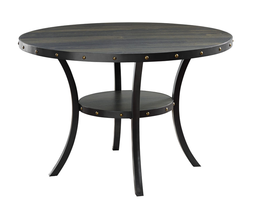 CRISPIN 48" ROUND DINING TABLE-SMOKE image