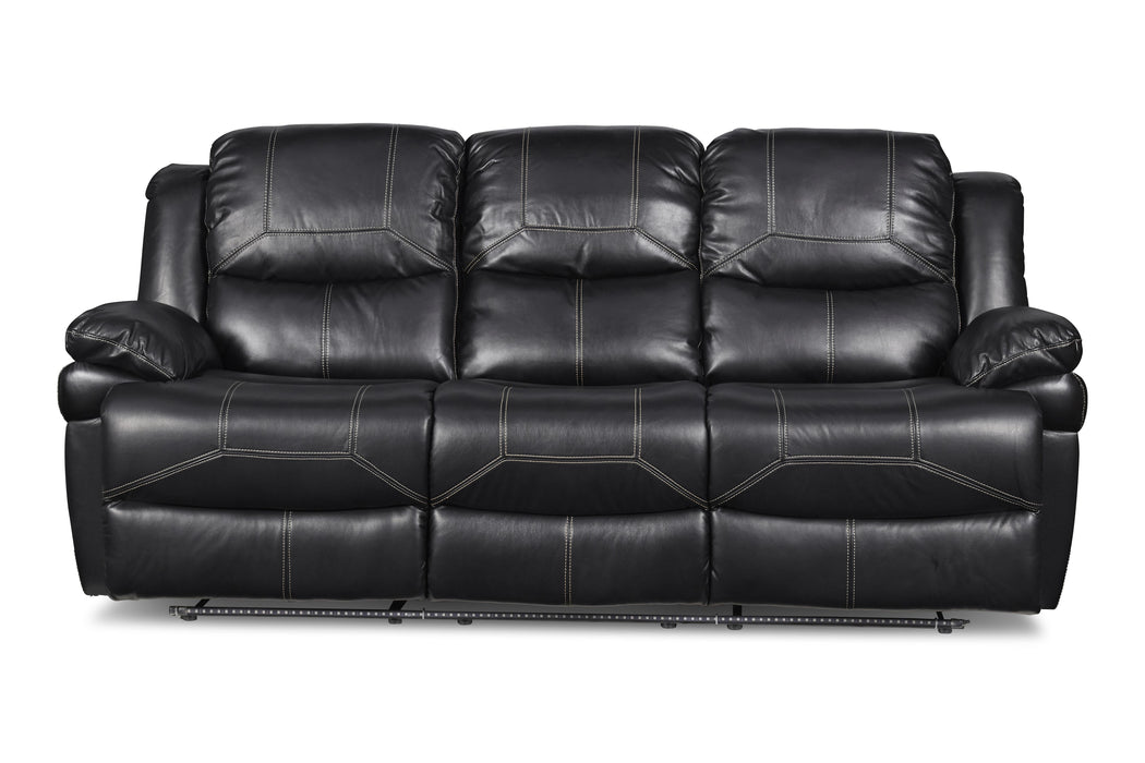 FLYNN SOFA W/BASE LIGHTING-BLACK