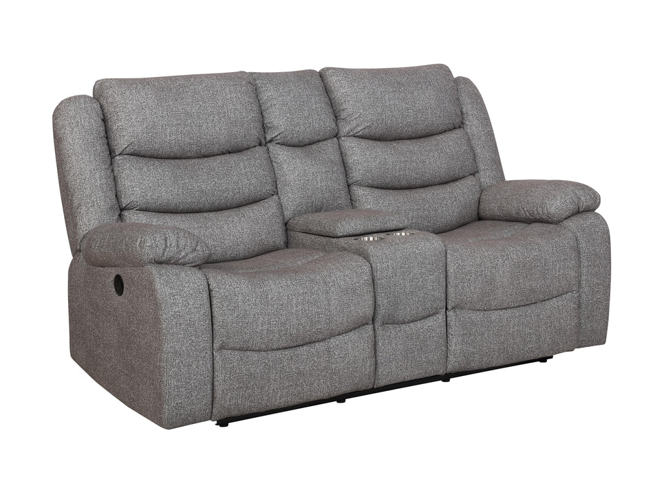 GRANADA CONSOLE LOVESEAT W/PWR FR-GRAY image