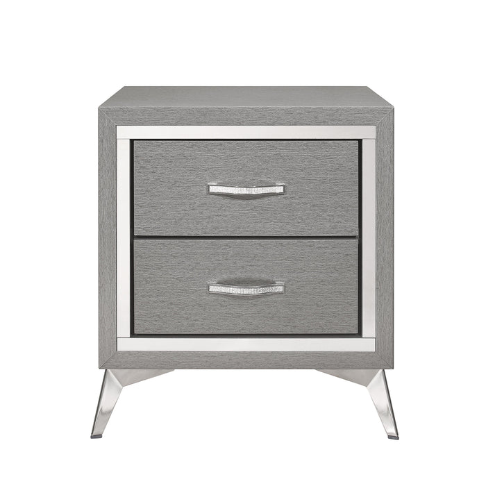 HUXLEY NIGHTSTAND-GRAY