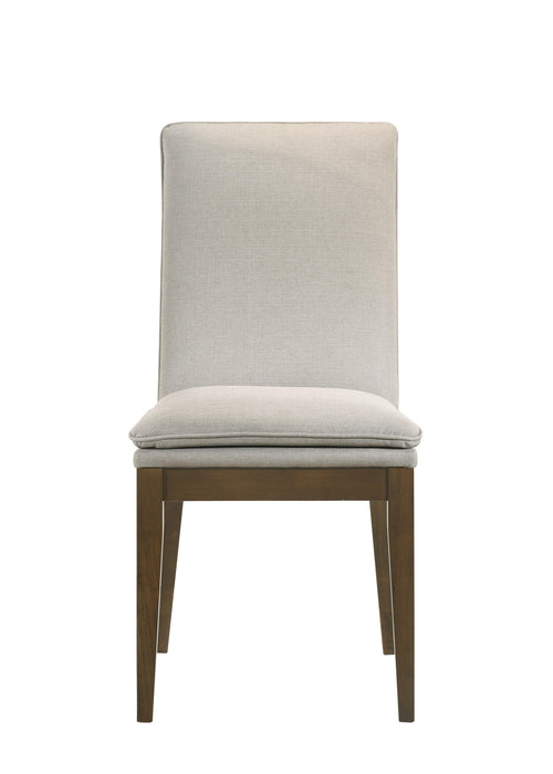 MAGGIE DINING CHAIR W/NATURAL CUSHION-WALNUT