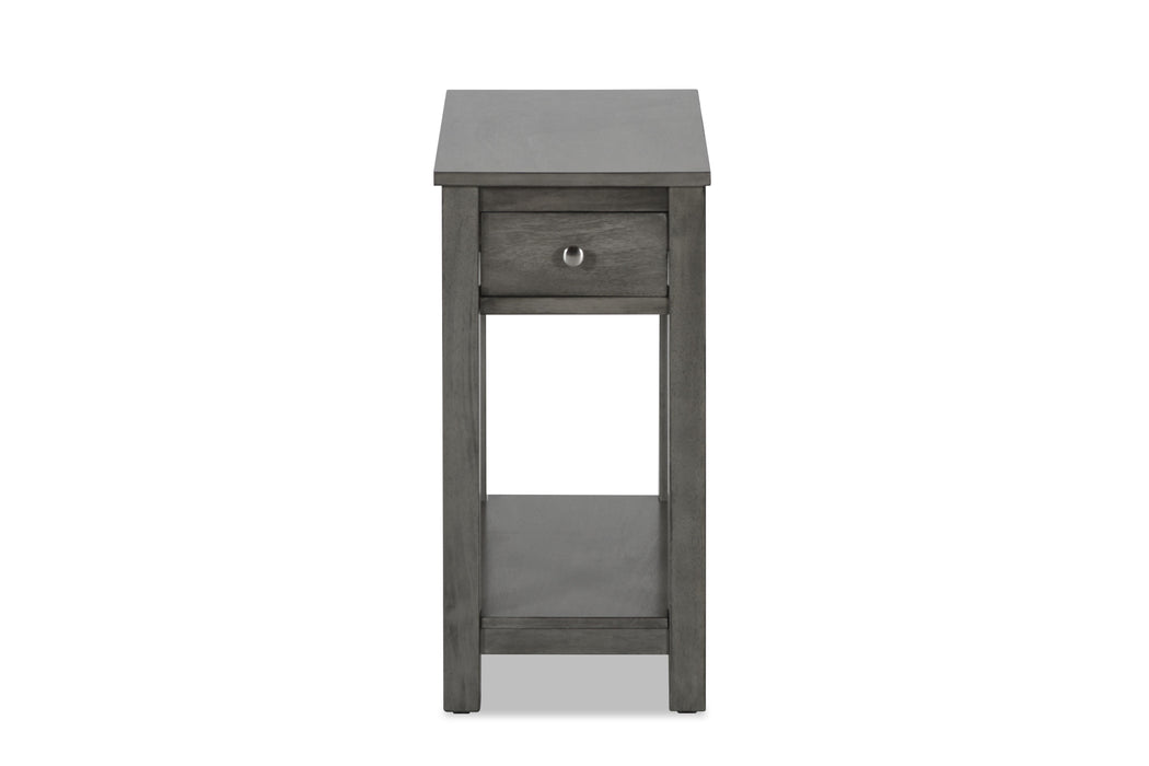 NOAH  END TABLE WITH DRAWER-GRAY