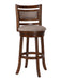 Aberdeen 29" Bar Stool W/Fabric Cushions-Brown