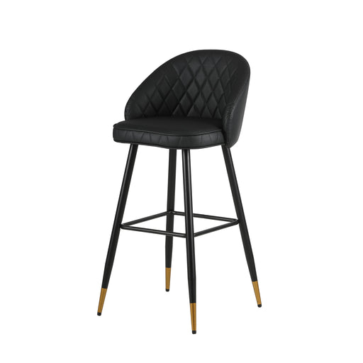 Oliver Black Vegan Leather Bar Chair (2 Per Carton)