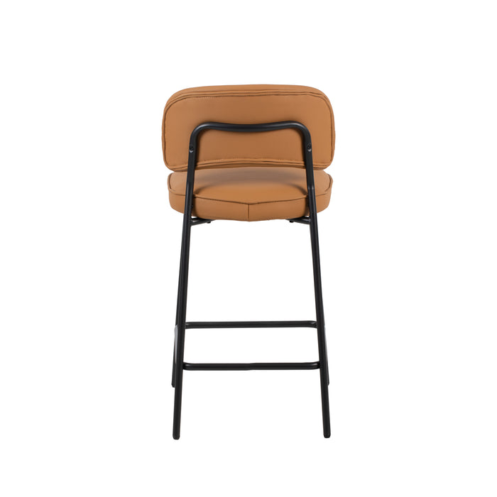 Blythe Orange Vegan Leather Counter Chair (2 Per Carton)