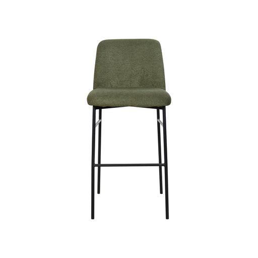 Erik Bar Chair W/ Black Metal Frame- Green (2 Per Carton)