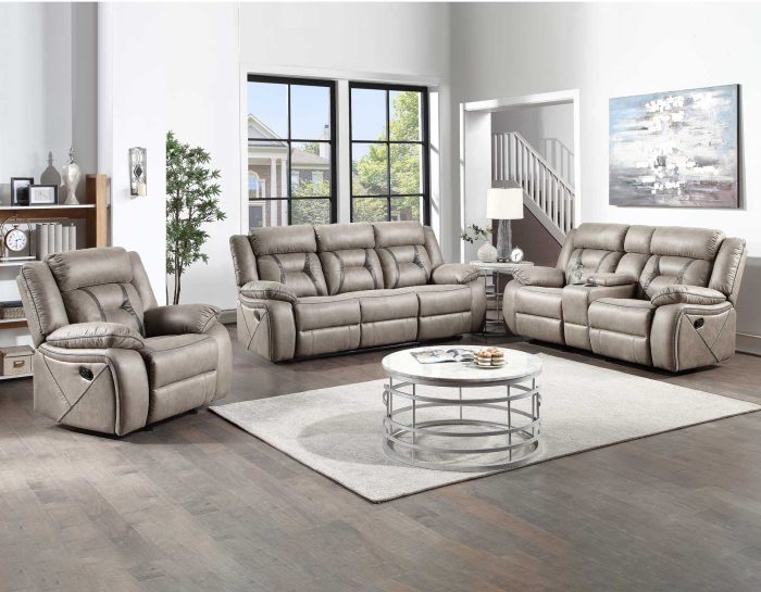 Tyson Recliner Sofa w/Drop Down Table and Power Strip