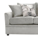 Sylvie Sofa W/4 Accent Pillows-Lush Silver Gray