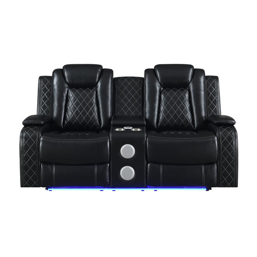 Orion Ii Console Loveseat W/ Pwr Fr & Hr-Black