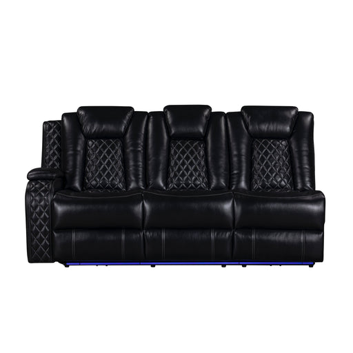 Orion Ii Laf Sofa W/Dual Recliner-Black