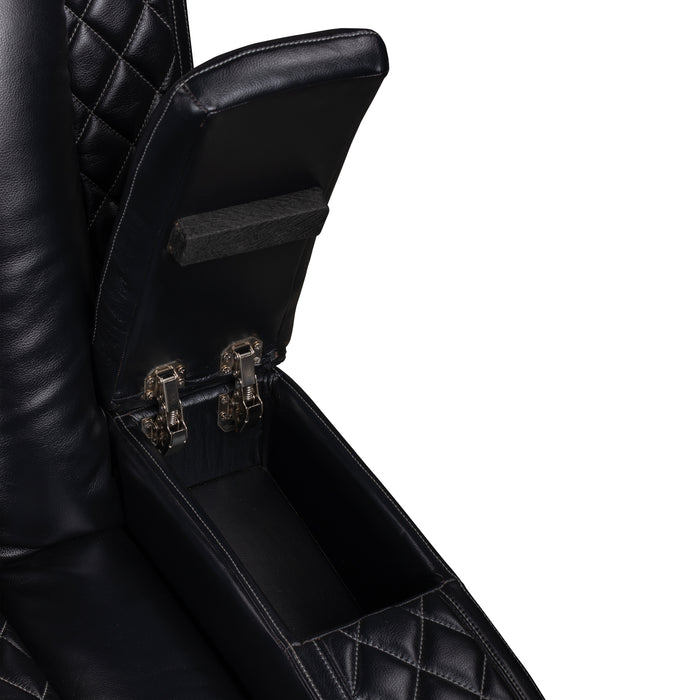 Orion Ii Raf Console Loveseat W/ Pwr Fr & Hr-Black