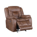 Morello Glider Recliner W/Pwr Fr- Brown