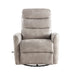 Takami Swivel Recliner-Gray Vegan Leather
