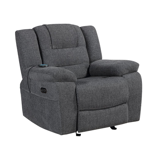 Redondo Glider Recliner W/Heat, Massage, Pwr Fr -Dk Gray