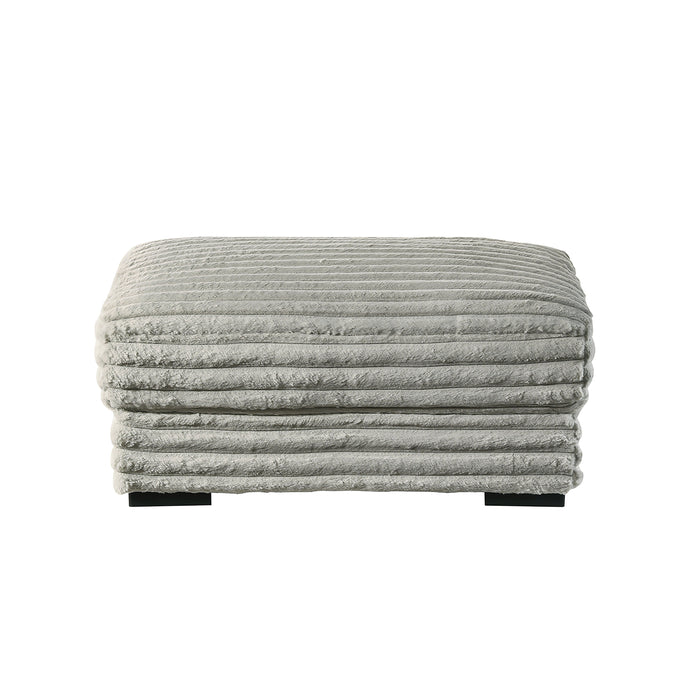 Embrace 41" Ottoman-Gray