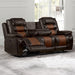 Nikko Sofa W/Pwr Fr-Brown