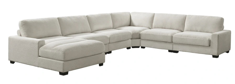 Arizona Modular 6PC Sectional Set with RHF Chaise