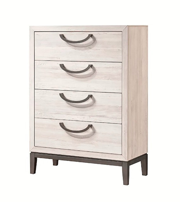 Crown Mark Furniture Veda 4 Drawer Chest in Beige image