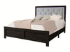 Crown Mark Furniture Jaylen King Upholstered Panel Bed in Black image