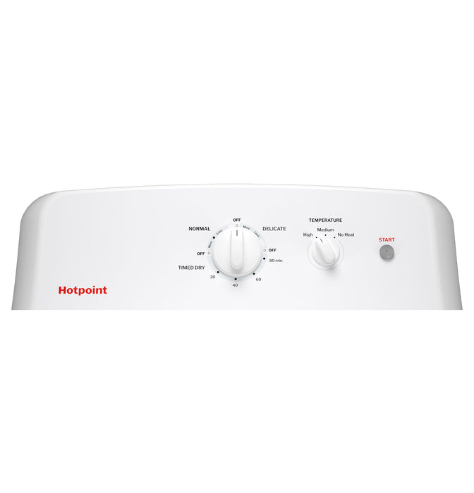 Hotpoint® 6.2 cu. ft. Capacity  Electric Dryer with Up To 120 ft. Venting and Shallow Depth