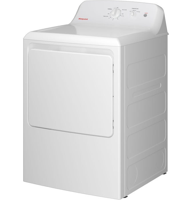 Hotpoint® 6.2 cu. ft. Capacity  Electric Dryer with Up To 120 ft. Venting and Shallow Depth