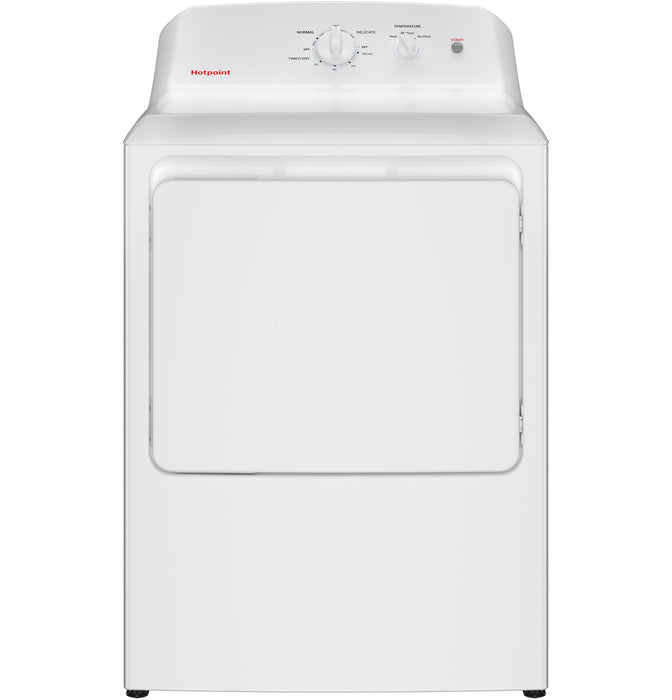 Hotpoint® 6.2 cu. ft. Capacity  Electric Dryer with Up To 120 ft. Venting and Shallow Depth