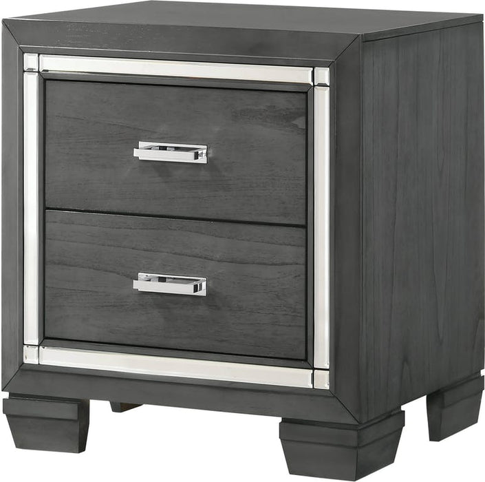 Titanium Night Stand in Gray